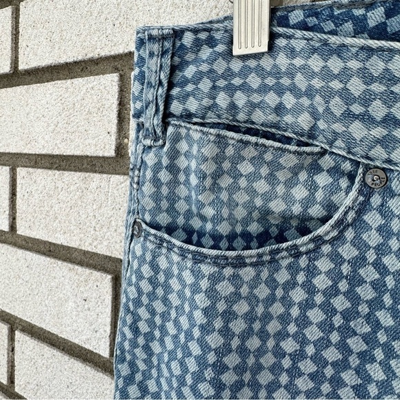 Free People Diamond Geometric Print Soft Stretch Skinny Jeans - Picture 7 of 11